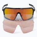 Endura Pro SL schwarz/sunset revo braun/klar silber flash mirror/amber Sonnenbrille 5
