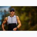 Herren ZONE3 Lava Langstrecken Triathlonanzug schwarz/weiß/rot 4