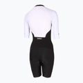 Triathlon-Anzug Damen ZONE3 Lava Long Distance Full Zip SS Aero Suit black/white/green 2
