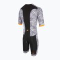 ZONE3 Activate+ Herren Triathlonanzug Kona Speed Short Sleeve Trisuit schwarz/weiß/orange 2