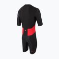 ZONE3 Activate Short Sleeve Full Zip Triathlon-Anzug für Herren schwarz/rot 2