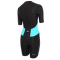 Damen Triathlonanzug ZONE3 Activate SS Full Zip Trisuit schwarz/türkis 2