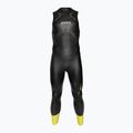 Men's ZONE3 Sleeveless Vision Triathlon Schaumstoff schwarz/lime/gun metal 2