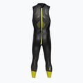 Men's ZONE3 Sleeveless Vision Triathlon Schaumstoff schwarz/lime/gun metal 3