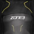 Men's ZONE3 Sleeveless Vision Triathlon Schaumstoff schwarz/lime/gun metal 4