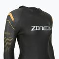 Damen-Triathlon-Neoprenanzug Zone3 Thermal Aspect Breaststroke 2,5 mm black/orange/yellow 4