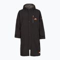 Mantel ZONE3 Oversized Polar Fleece Robe Parka black/orange