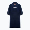 Zone3 Frottee-Wickelmantel navy blau Poncho OW22UTCR103