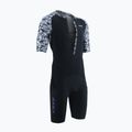 Herren ZONE3 Lava Kurzarm Triathlonanzug weiß/kies 2