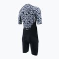 Herren ZONE3 Lava Kurzarm Triathlonanzug weiß/kies 3