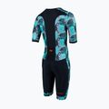 ZONE3 Activate+ Short Sleeve Trisuit Herren Triathlonanzug Tribal Rush/Schwarz/Khaki 2