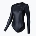 Einteiliger Damen-Badeanzug ZONE3 OWS Ti+ Thermal High Neck schwarz