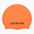 Schwimmkappe ZONE3 Silicone Swim hi-vis orange