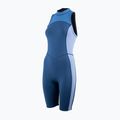 Damen-Einteiler Badeanzug ZONE3 Yulex Kneeskin multi blue/white
