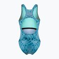 Damen-Einteiler Badeanzug ZONE3 Classic teal tie-dye 2