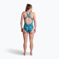 Damen-Einteiler Badeanzug ZONE3 Classic teal tie-dye 6