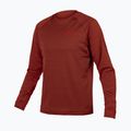 Herren Endura Singletrack Fleece Ziegel Radfahren Longsleeve