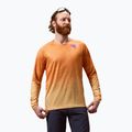 Fahrrad-Longsleeve Herren Endura Singletrack Print end orange