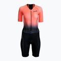 Damen-Triathlonanzug HUUB Commit Long Course Suit schwarz/koralle