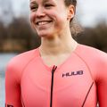Damen-Triathlonanzug HUUB Commit Long Course Suit schwarz/koralle 3