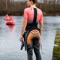 Damen-Triathlonanzug HUUB Commit Long Course Suit schwarz/koralle 8