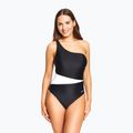 Damen einteiliger Badeanzug Zoggs Lattice One Shoulder blau / weiß 7
