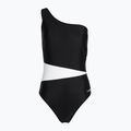 Damen einteiliger Badeanzug Zoggs Lattice One Shoulder blau / weiß