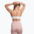 Gymshark Nahtloser Bralette High Neck Fitness-BH weiß 3