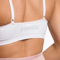 Gymshark Nahtloser Bralette High Neck Fitness-BH weiß 4