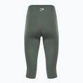 Gymshark Training Cropped Leggings für Frauen in Obsidian / Grün 2