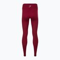 Damen Gymshark Training Full Lenght Leggings weinrot/weiß 6