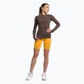 Damen Trainings-Langarmshirt Gymshark Vital Seamless Top braun/weiß 2