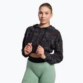 Damen Trainingssweatshirt Gymshark KK Twins Zip Up Crop schwarz/blau