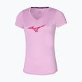 Damen Laufshirt Mizuno Impulse Core RB Tee rosa lavendel