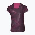 Damen Laufshirt Mizuno Aero Tee gape Wein 2