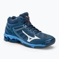 Volleyballschuhe Herren Mizuno Wave Voltage Mid dunkelblau-blau V1GA216521