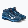 Volleyballschuhe Herren Mizuno Wave Voltage Mid dunkelblau-blau V1GA216521 5