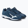 Volleyballschuhe Kinder Mizuno Lightning Star Z6 dunkelblau V1GD21321_34./2. 5