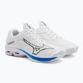 Herren-Volleyballschuhe Mizuno Wave Lightning Z7 ungefärbt Weiß/Mondlicht Ozean/Peace Blau 5