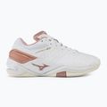 Handballschuhe Damen Mizuno Wave Stealth Neo white/rose/snow white 2