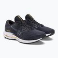 Herren Laufschuhe Mizuno Wave Rider 26 2E Odyssey Grau/Metallic Grau/Blassblau 5