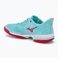 Damen Tennisschuhe Mizuno Wave Exceed Tour 5 AC tanger turquoise/fiery coral 2/weiß 3