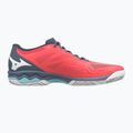 Damen Tennisschuhe Mizuno Wave Exceed Light CC Fierry Coral 2/Weiß/China Blau 61GC222158 11