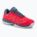 Damen Tennisschuhe Mizuno Wave Exceed Light CC Fierry Coral 2/Weiß/China Blau 61GC222158