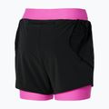 Lauf Shorts Damen Mizuno ER 4.5 2in1 black/pink 2
