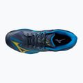 Herren-Tennisschuhe Mizuno Wave Exceed Light 2 AC Kleid blauen / bolt2 neon / clolsonne 10