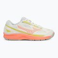 Tennisschuhe Damen Mizuno Break Shot 4 AC snow white/ neon flame/ ghost gray 2