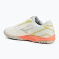 Tennisschuhe Damen Mizuno Break Shot 4 AC snow white/ neon flame/ ghost gray 3