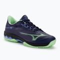 Herren Padel Schuhe Mizuno Wave Exceed Light 2 Padel Abend blau / patina grün / lolite