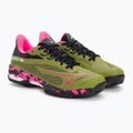 Women's Mizuno Wave Exceed Light 2 Padel Schuhe calliste grün / rosa glo / schwarz 4